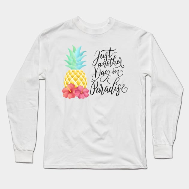 Pineapple Long Sleeve T-Shirt by CalliLetters